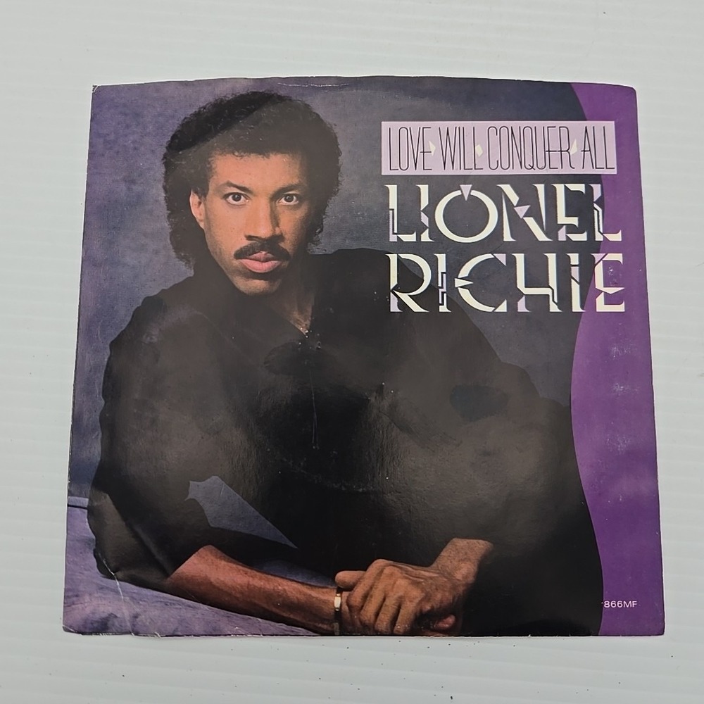 Lionel Richie Love Will Conquer All The Only One Motown 1866 MF 45RPM 1986 Vinyl